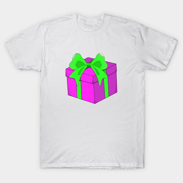 pink present T-Shirt by persa